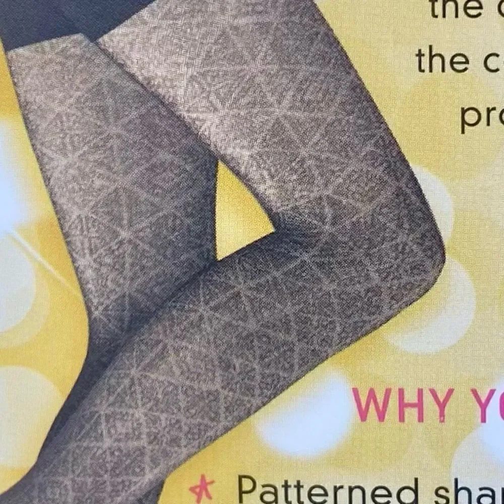 NWT Star Power by SPANX Shaping Tights Black Diamond Pattern Nouvean Size A